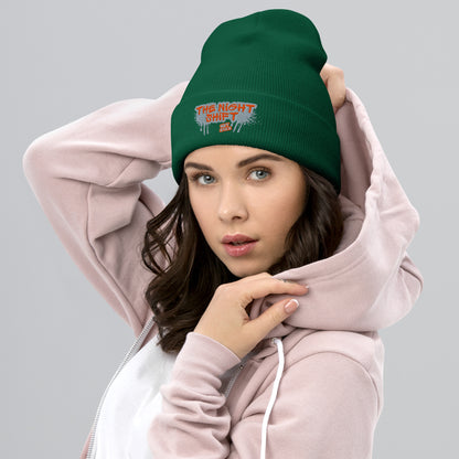 The Night Shift-Embroidered Cuffed Beanie The Night Shift Performance Street Gear by The Night Shift Automotive Apparel