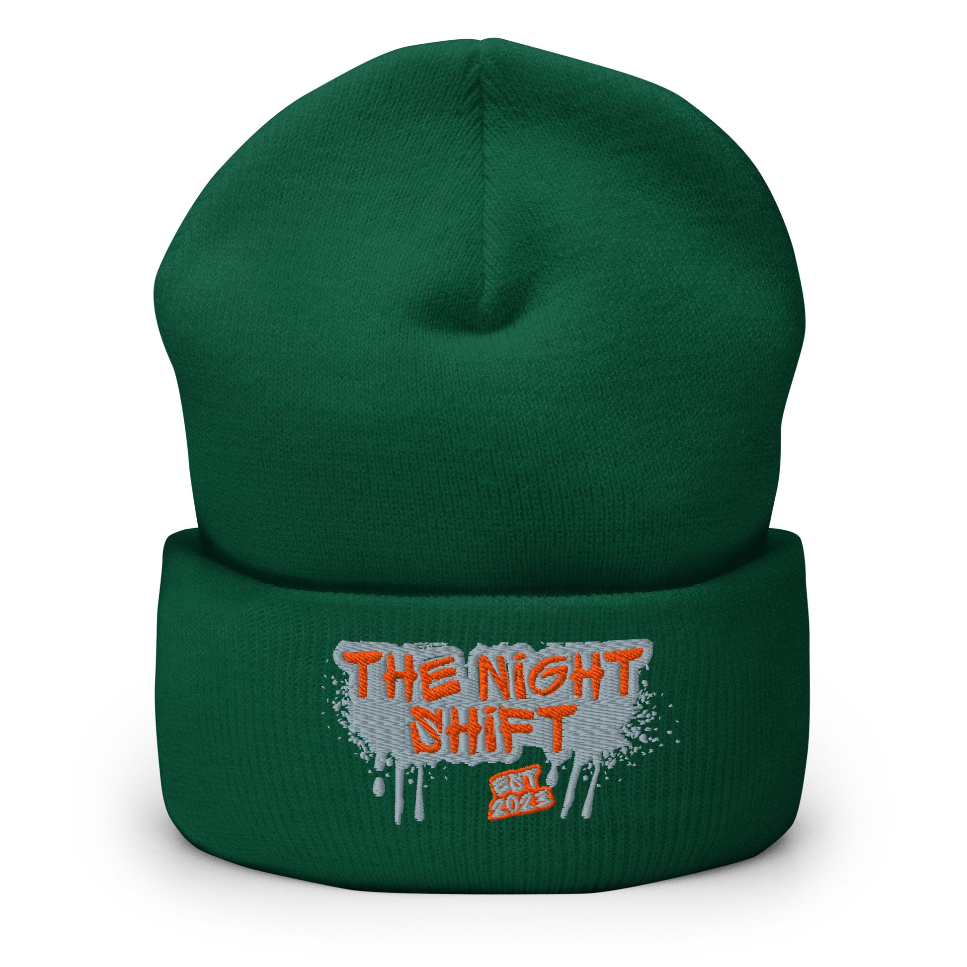 The Night Shift-Embroidered Cuffed Beanie The Night Shift Performance Street Gear by The Night Shift Automotive Apparel
