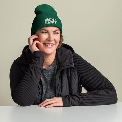 The Night Shift-Embroidered Cuffed Beanie The Night Shift Performance Street Gear by The Night Shift Automotive Apparel