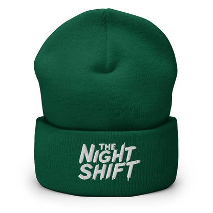 The Night Shift-Embroidered Cuffed Beanie The Night Shift Performance Street Gear by The Night Shift Automotive Apparel