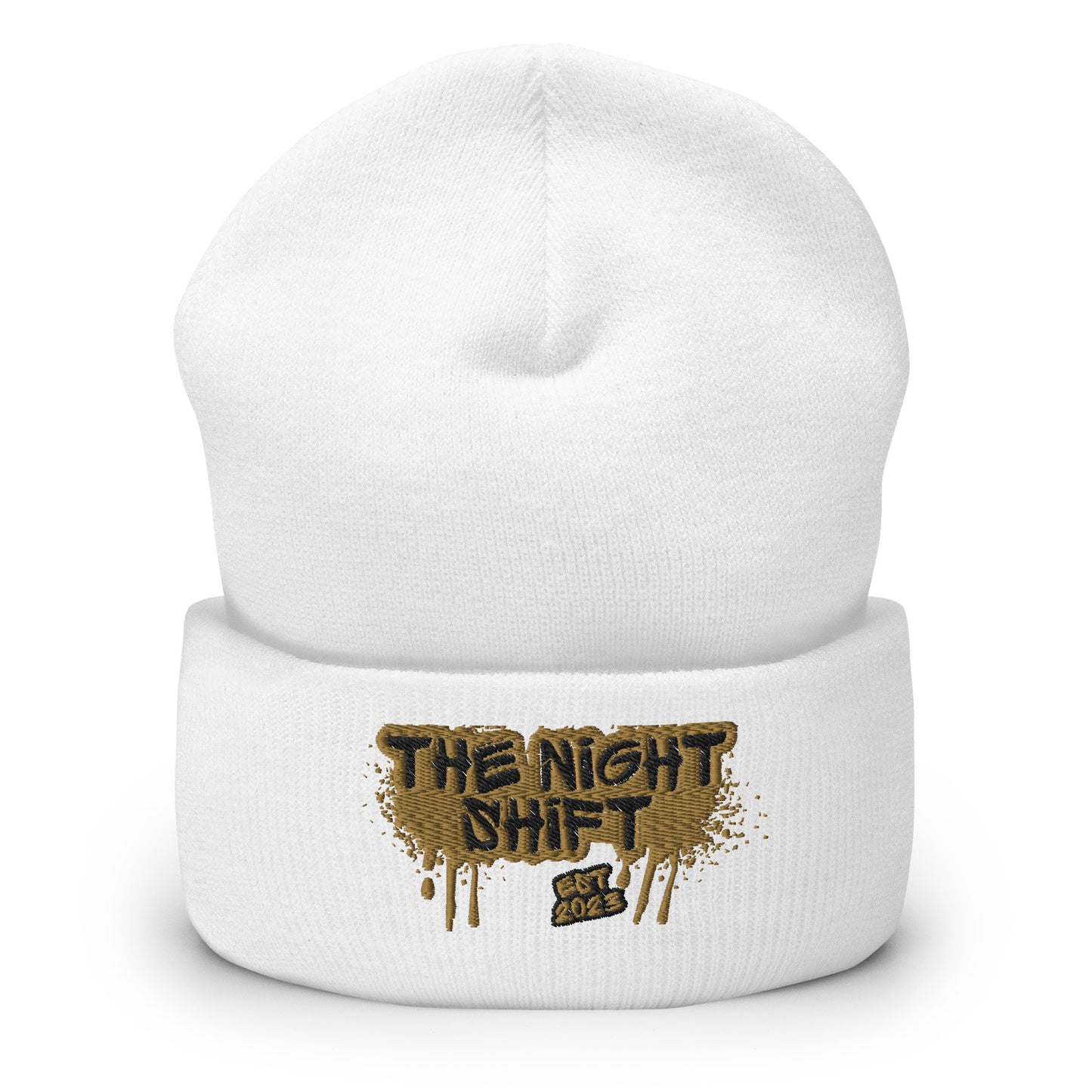 The Night Shift-Embroidered Cuffed Beanie The Night Shift Performance Street Gear by The Night Shift Automotive Apparel