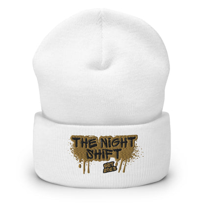 The Night Shift-Embroidered Cuffed Beanie The Night Shift Performance Street Gear by The Night Shift Automotive Apparel