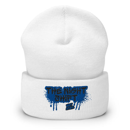 The Night Shift-Embroidered Cuffed Beanie The Night Shift Performance Street Gear by The Night Shift Automotive Apparel