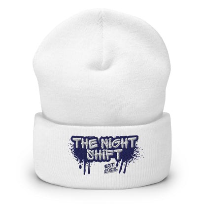 The Night Shift-Embroidered Cuffed Beanie The Night Shift Performance Street Gear by The Night Shift Automotive Apparel
