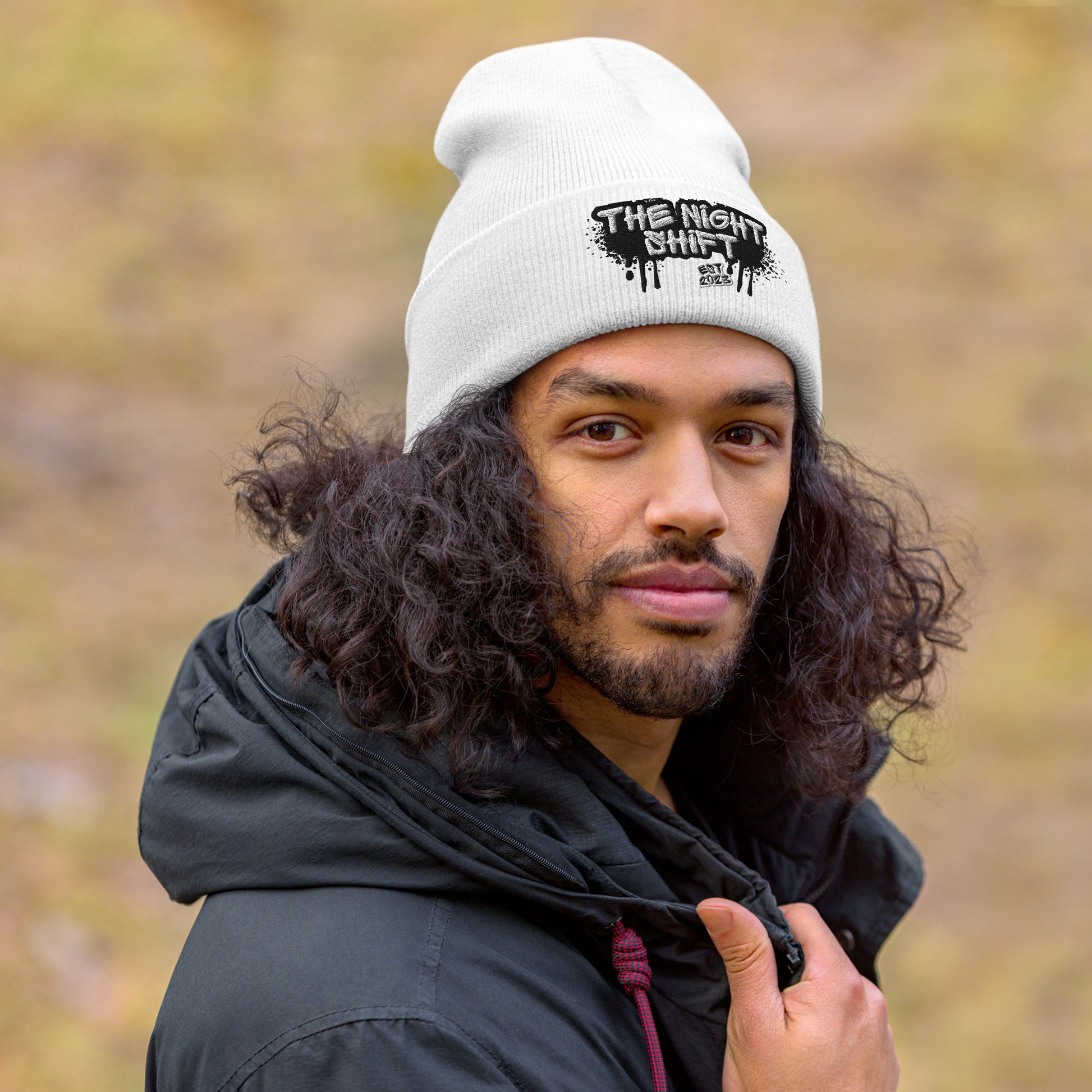 The Night Shift-Embroidered Cuffed Beanie The Night Shift Performance Street Gear by The Night Shift Automotive Apparel