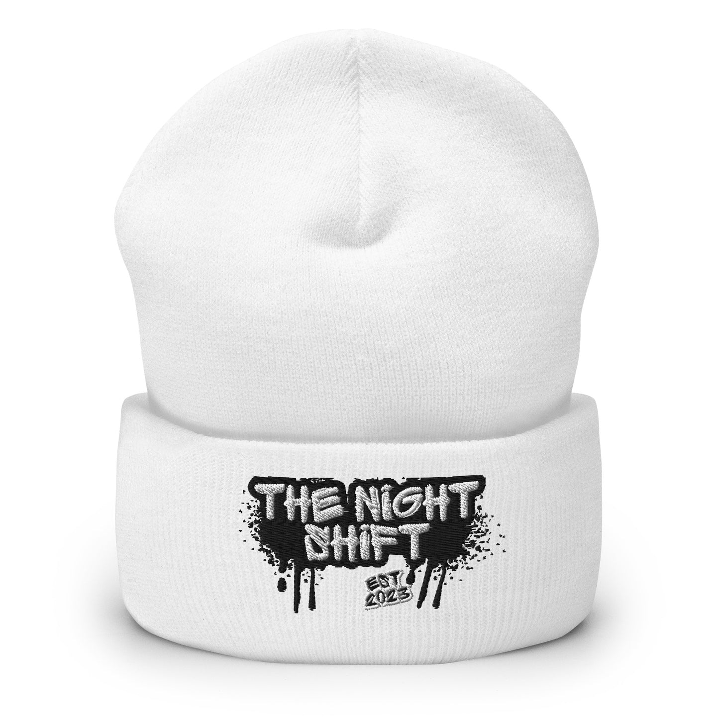 The Night Shift-Embroidered Cuffed Beanie The Night Shift Performance Street Gear by The Night Shift Automotive Apparel