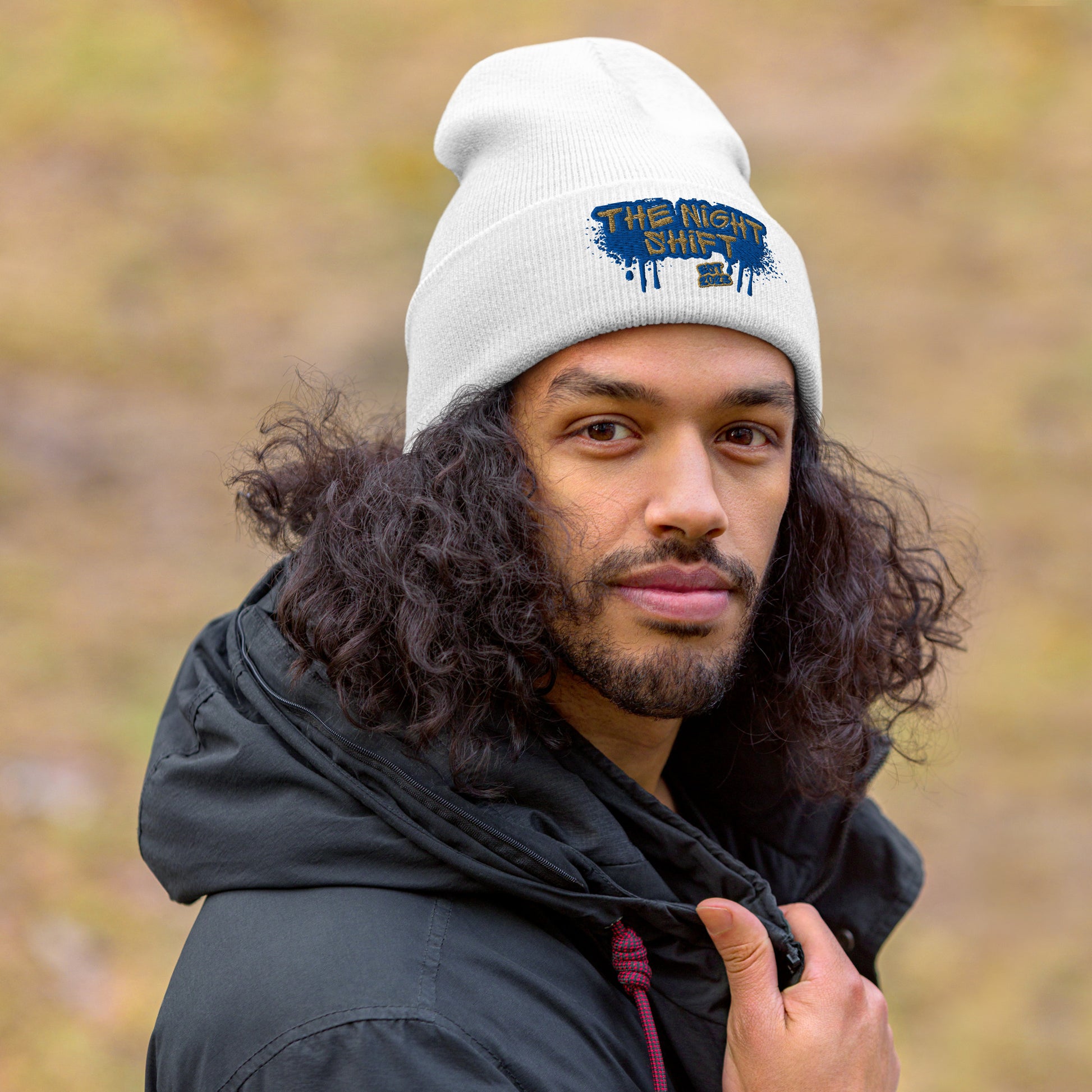 The Night Shift-Embroidered Cuffed Beanie The Night Shift Performance Street Gear by The Night Shift Automotive Apparel