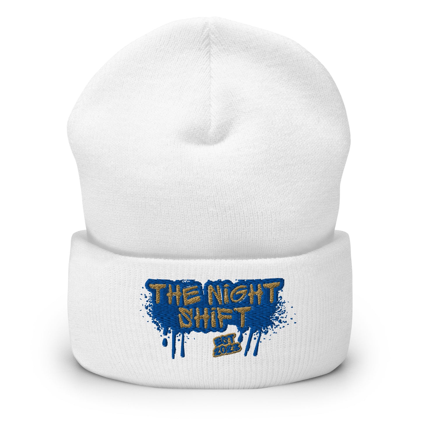 The Night Shift-Embroidered Cuffed Beanie The Night Shift Performance Street Gear by The Night Shift Automotive Apparel