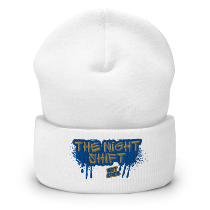 The Night Shift-Embroidered Cuffed Beanie The Night Shift Performance Street Gear by The Night Shift Automotive Apparel
