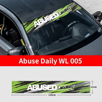 Abuse Daily Windscreen Banner Decal