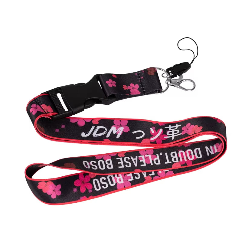 NEW JDM Style Lanyard Keychain Work Card ID Cell Phone Key Hanging Neck Lanyard NOS FAKE TAXI Keyring Motorcycl Auto Accessories Style 1 The Night Shift Performance Street Gear by The Night Shift Automotive Apparel