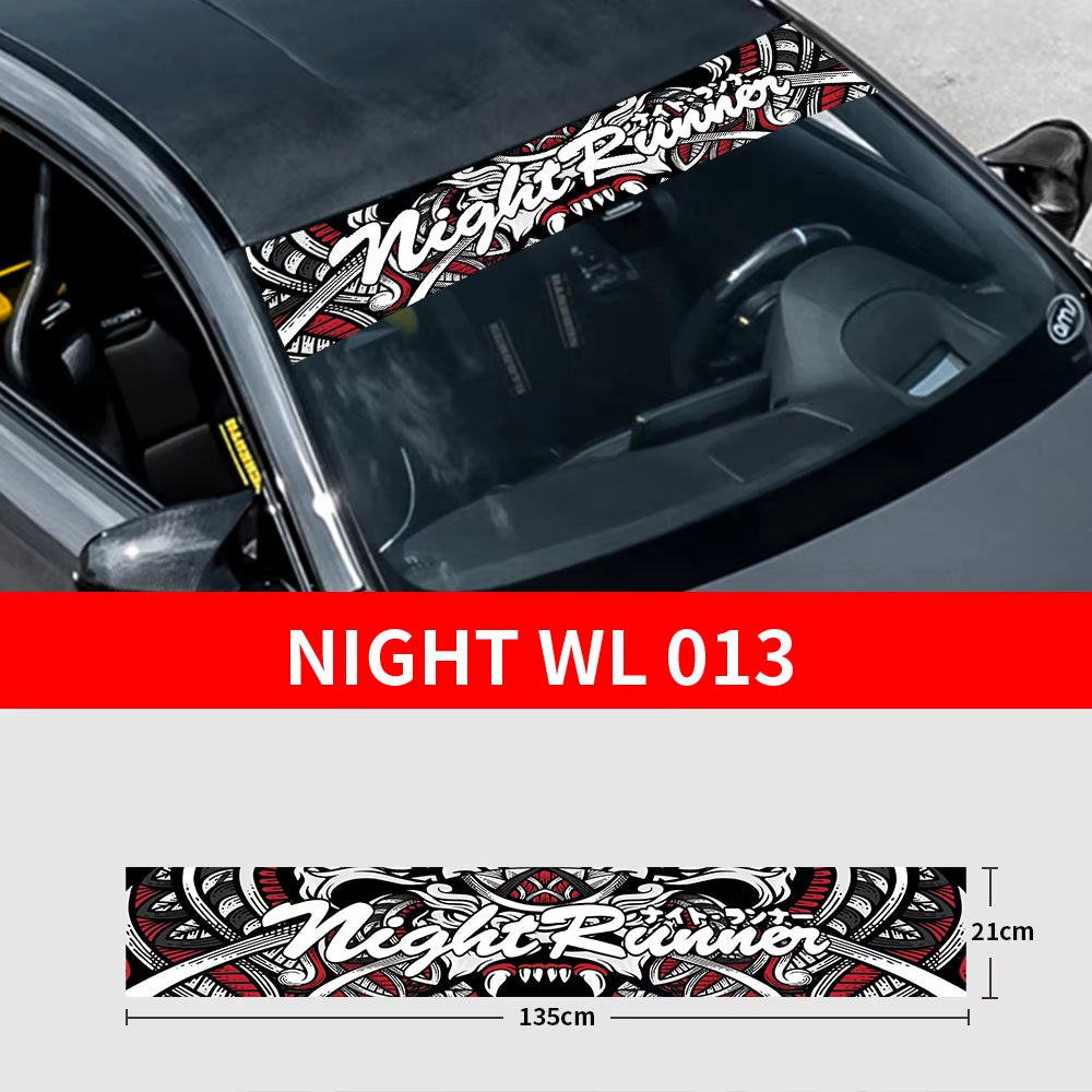 NIGHT RUNNER Windscreen Banner