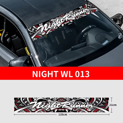 NIGHT RUNNER Windscreen Banner