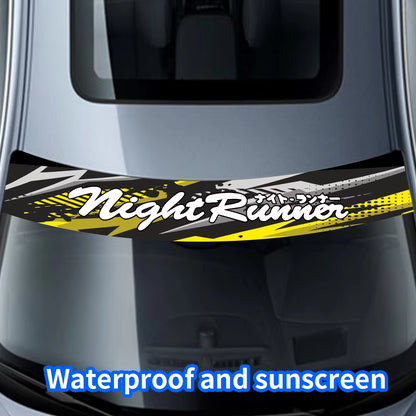 NIGHT RUNNER Windscreen Banner