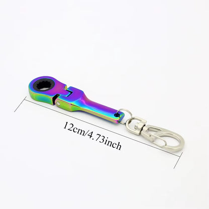 Flexible 10Mm Ratchet Wrench Keychain