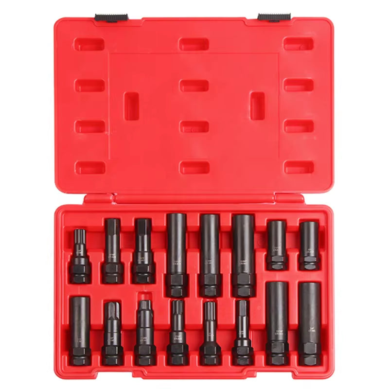 16 Pcs Aftermarket Car Wheel Lock Key Master Set-Wheel Lock Removal Tool Kit The Night Shift Performance Street Gear by The Night Shift Automotive Apparel