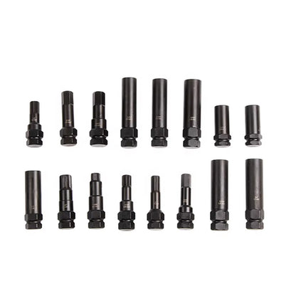 16 Pcs Aftermarket Car Wheel Lock Key Master Set-Wheel Lock Removal Tool Kit The Night Shift Performance Street Gear by The Night Shift Automotive Apparel