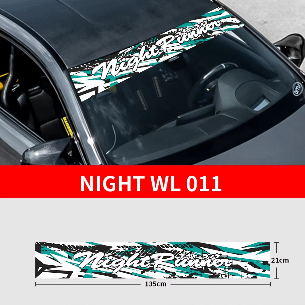 NIGHT RUNNER Windscreen Banner