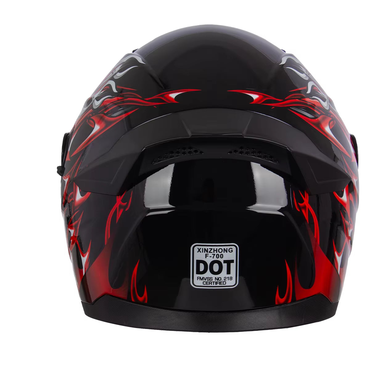 Crown Racing Full Face Motorcycle Helmet With Built in Sun Visor and Clear Outer Visor The Night Shift Performance Street Gear by The Night Shift Automotive Apparel