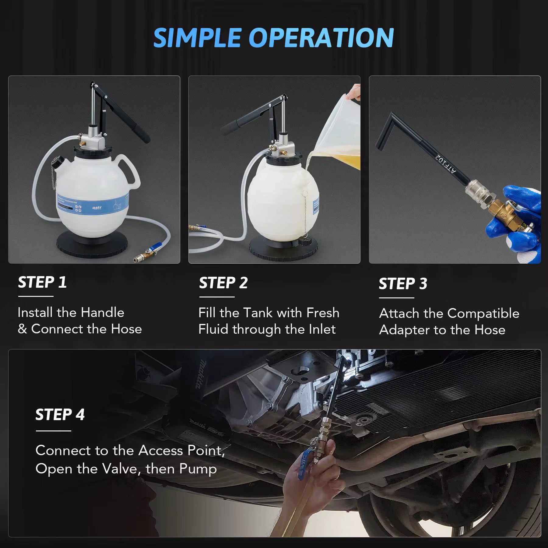 OMT Oil Dispenser Tool Kit 2 Gallon Transmission Fluid Oil Transfer Pump Set US The Night Shift Performance Street Gear by The Night Shift Automotive Apparel