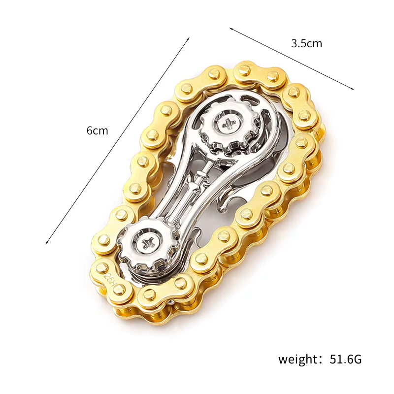 Motorcycle Chain & Sprocket Fidget Spinner
