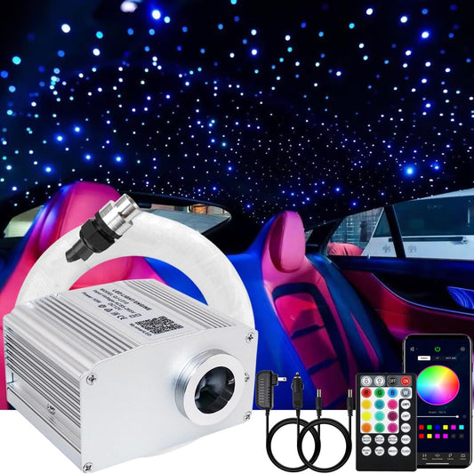 Starlight Headliner Kit-10W Fiber Optic With Meteor Effect, Music, App, Remote Control For Home And Car 460Pcs The Night Shift Performance Street Gear by The Night Shift Automotive Apparel