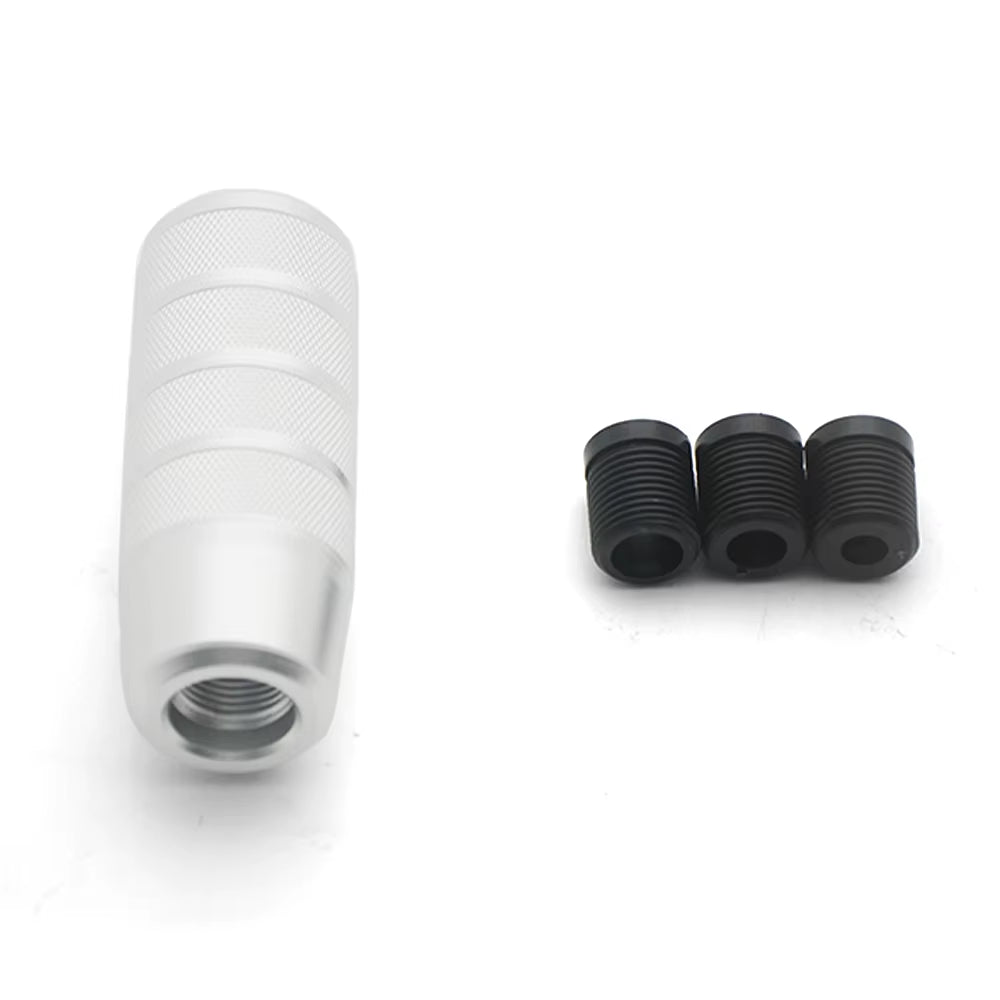 Aluminum Knurled Shift Knob Sliver The Night Shift Performance Street Gear by The Night Shift Automotive Apparel