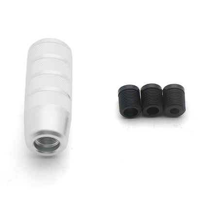 Aluminum Knurled Shift Knob Sliver The Night Shift Performance Street Gear by The Night Shift Automotive Apparel