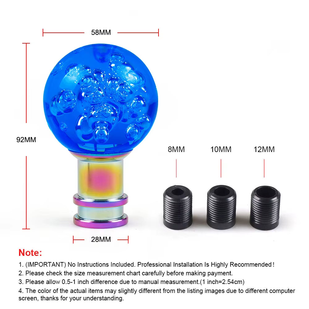 Acrylic Shift Knob Crystal Transparent The Night Shift Performance Street Gear by The Night Shift Automotive Apparel