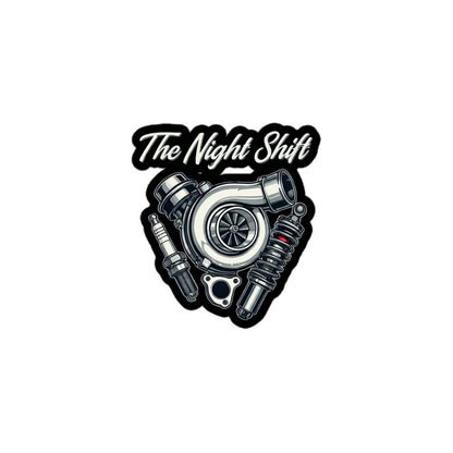 The Night Shift Kiss Cut Sticker 3″×3″ The Night Shift Performance Street Gear by The Night Shift Automotive Apparel