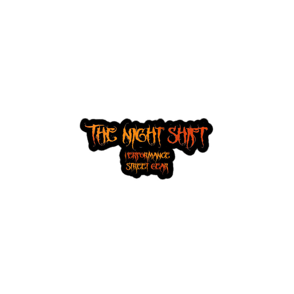 The Night Shift Kiss Cut Sticker 3″×3″ The Night Shift Performance Street Gear by The Night Shift Automotive Apparel