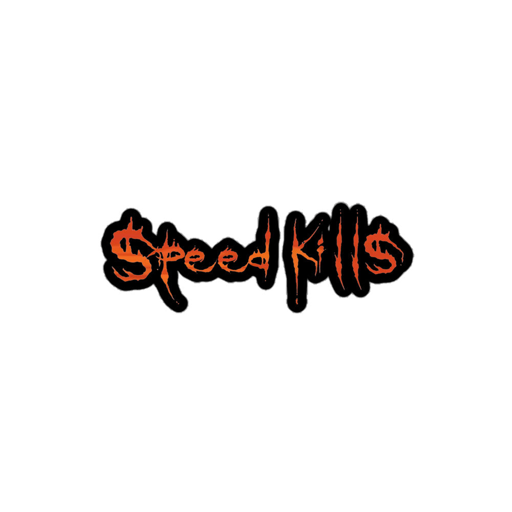 Speed Kills Kiss Cut Sticker 4″×4″ The Night Shift Performance Street Gear by The Night Shift Automotive Apparel