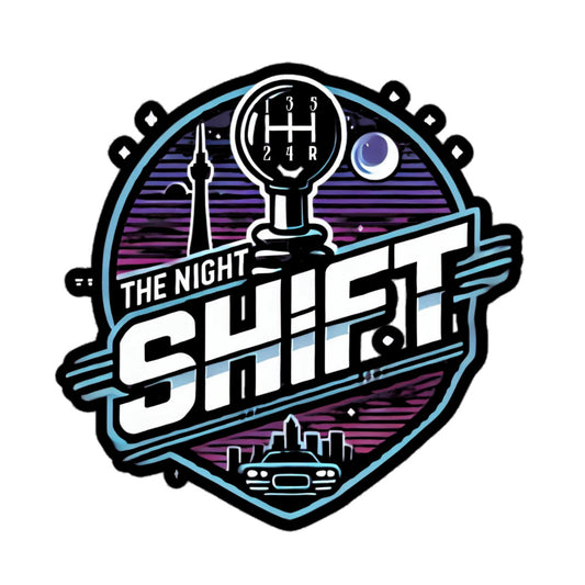 The Night Shift Kiss Cut Sticker 5.5″×5.5″ The Night Shift Performance Street Gear by The Night Shift Automotive Apparel