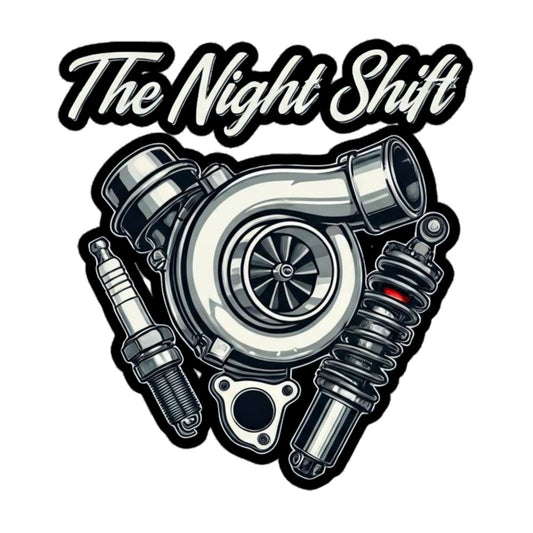 The Night Shift Kiss Cut Sticker 5.5″×5.5″ The Night Shift Performance Street Gear by The Night Shift Automotive Apparel