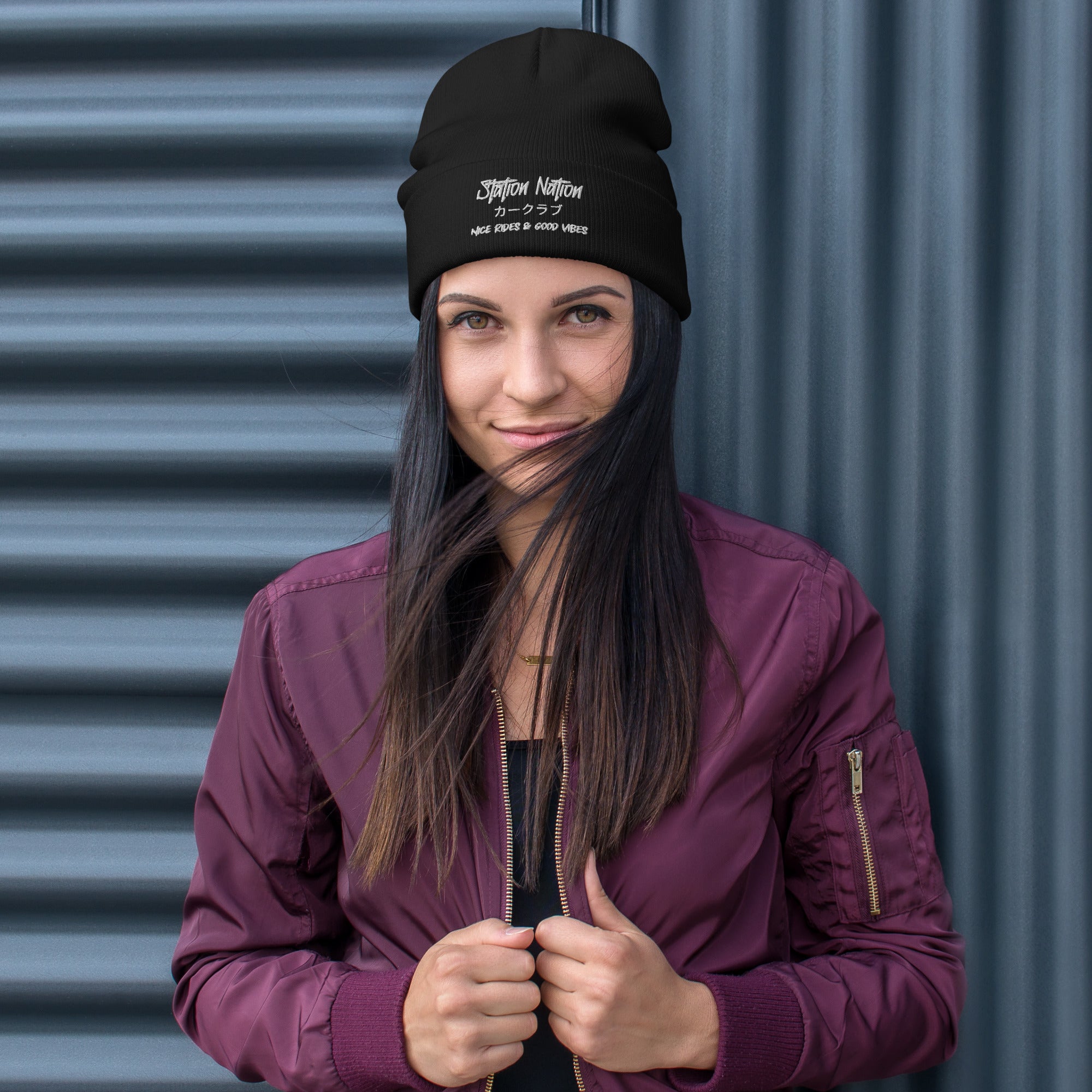Embroidered Beanie Default Title The Night Shift Performance Street Gear by The Night Shift Automotive Apparel