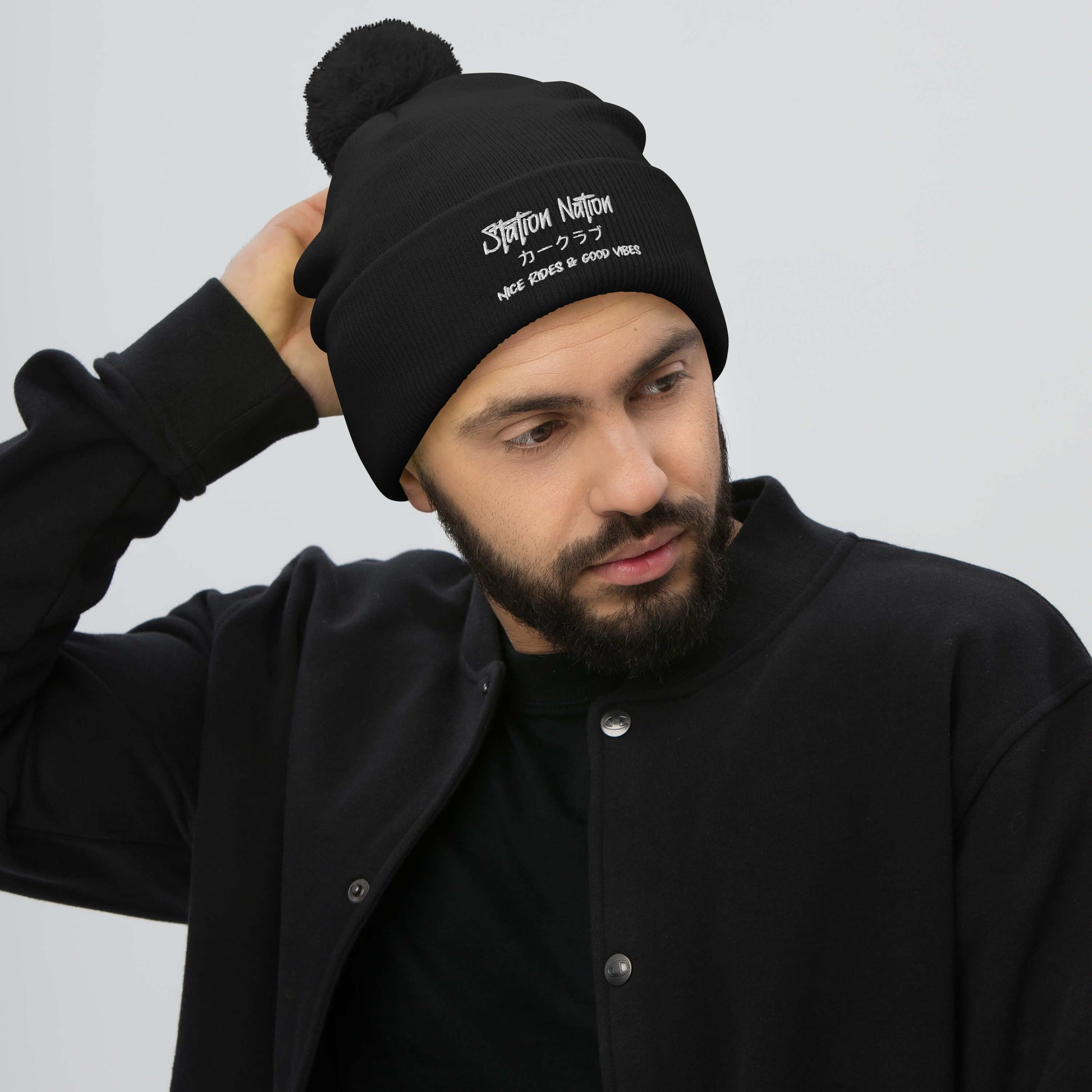 Pom-Pom Beanie The Night Shift Performance Street Gear by The Night Shift Automotive Apparel
