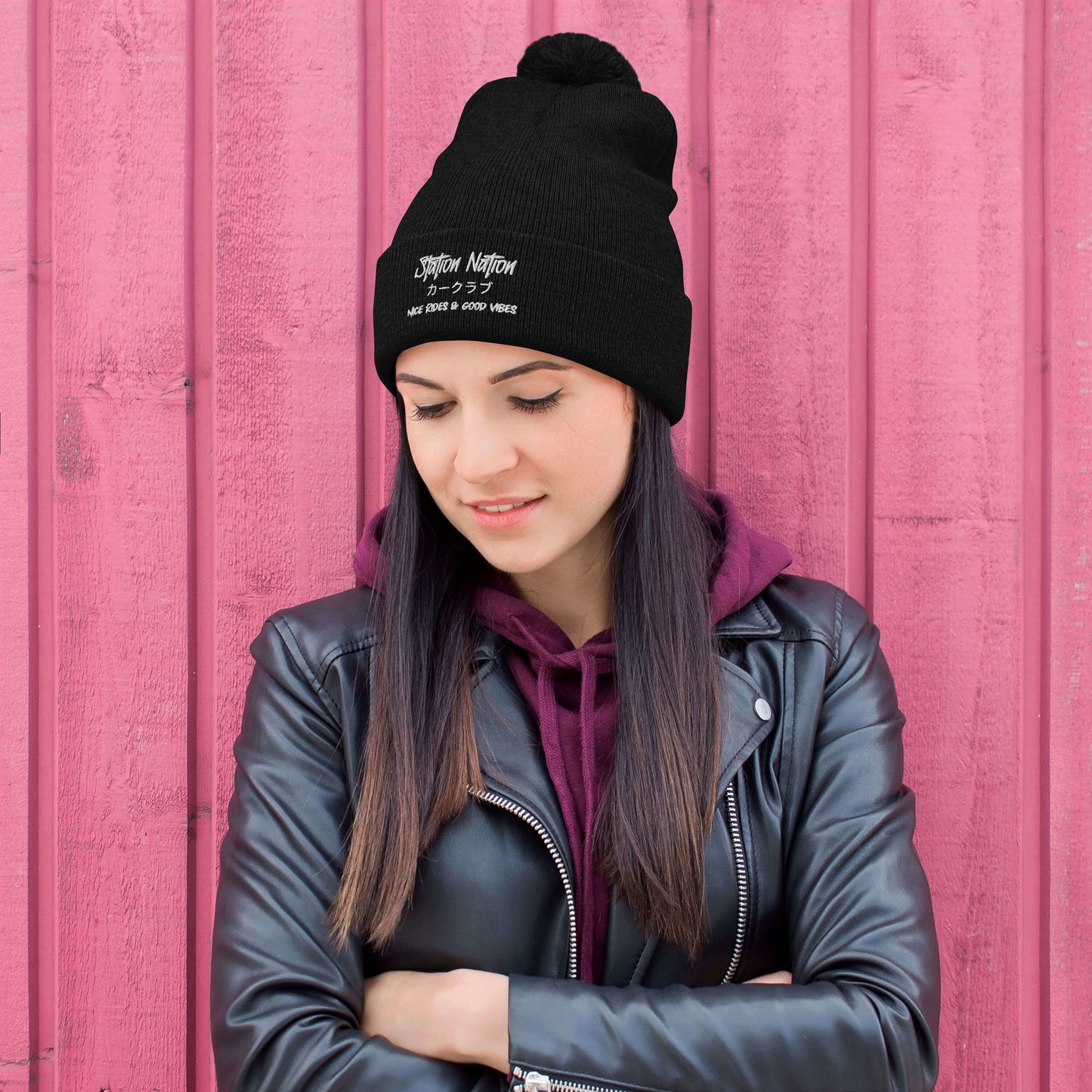 Pom-Pom Beanie The Night Shift Performance Street Gear by The Night Shift Automotive Apparel