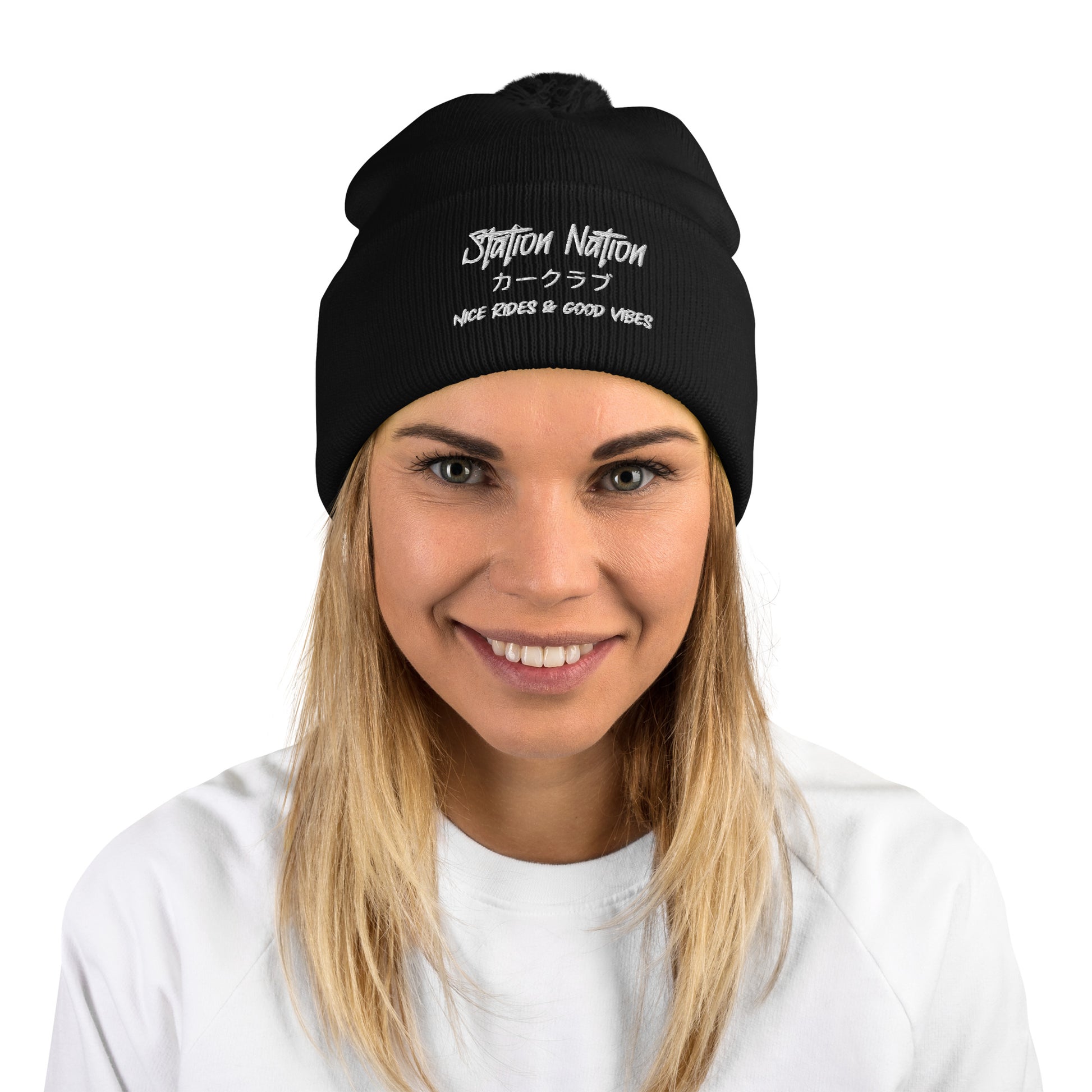 Pom-Pom Beanie The Night Shift Performance Street Gear by The Night Shift Automotive Apparel