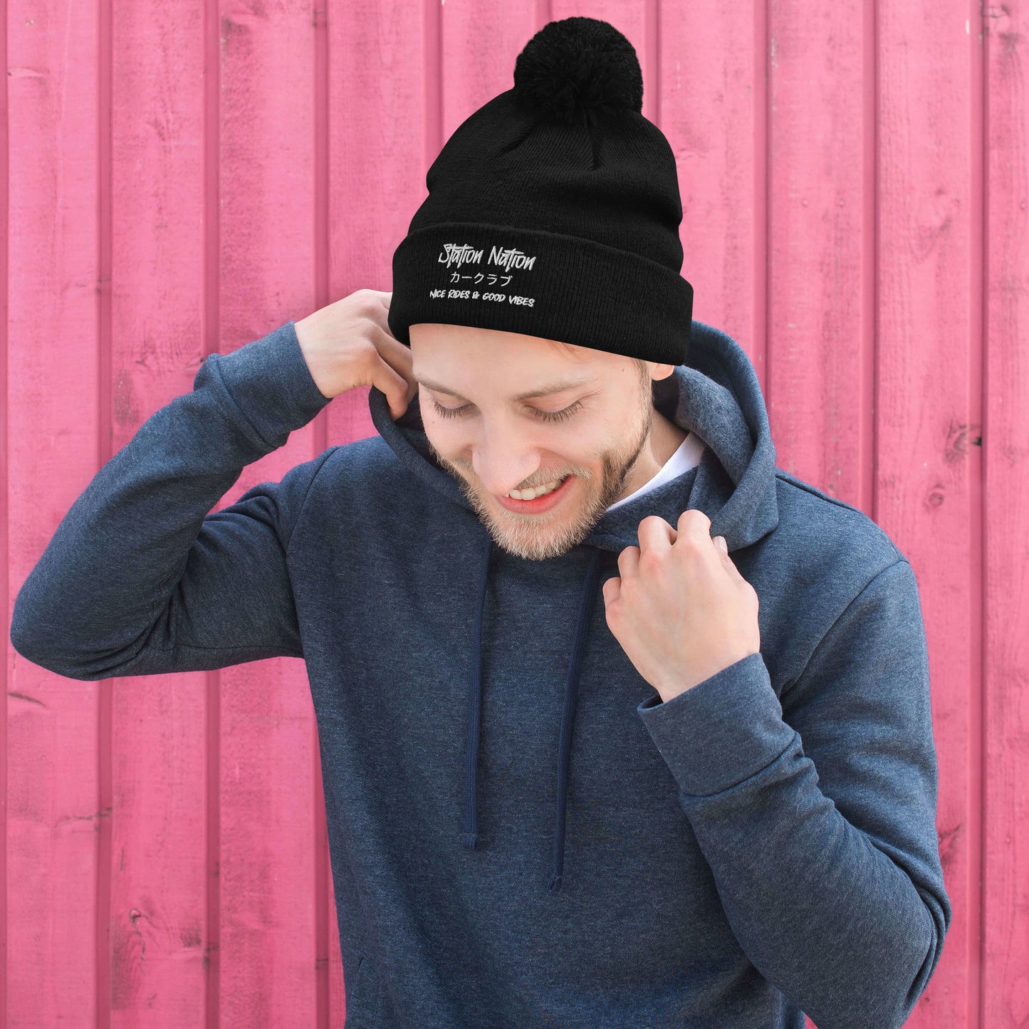 Pom-Pom Beanie The Night Shift Performance Street Gear by The Night Shift Automotive Apparel