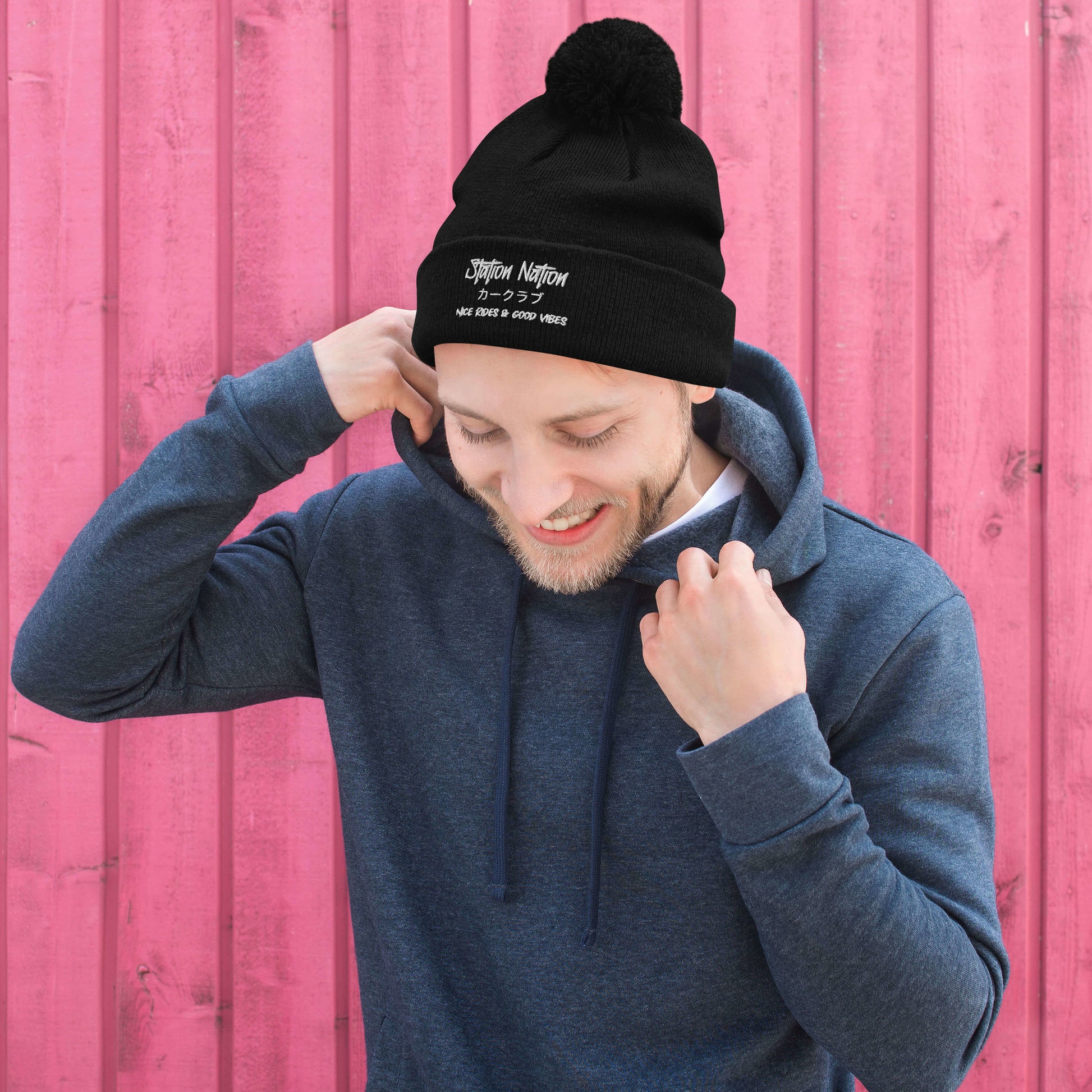 Pom-Pom Beanie The Night Shift Performance Street Gear by The Night Shift Automotive Apparel
