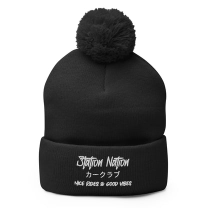 Pom-Pom Beanie The Night Shift Performance Street Gear by The Night Shift Automotive Apparel
